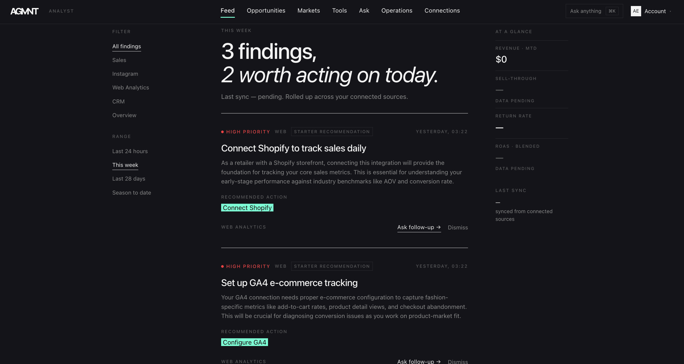 Consult dashboard